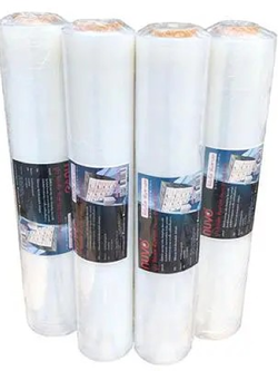 ฟิล์มยืดพันพาเลท นูโว สีใส 12/15ไมครอน 50ซม.x300ม./50ซม.x500m หนัก 2.05/2.57/2.79/3.30กก.
