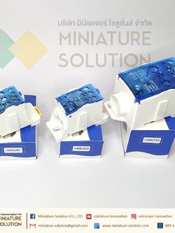 (ราคา ต่อชิ้น)UKK-80,160 อุปกรณ์เชื่อมต่อสายไฟ Terminal Block จุดต่อสายไฟ DIN RAIL DISTRIBUTION BOX (สีฟ้า)
