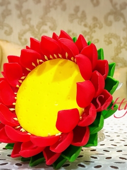 ถาดบัว ประดิษฐ์จากดิน - ฐานบัว ประดิษฐ์จากดิน - พานบัว ประดิษฐ์จากดิน - ถาดบัวดินปั้น - ฐานบัวดินปั้น - พานบัวดินปั้น - ฐานรองพระ - Tray