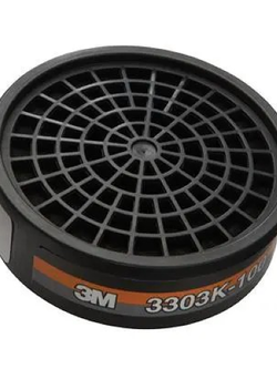 ตลับกรองไอระเหยสารอินทรีย์และกรดแก๊ส ดำ 3M 3303K-100