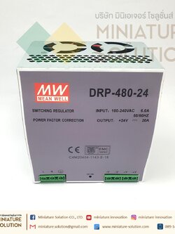 Power Supply 480W Din Rail Switching Power Supply DRP-480-24V20A เอาท์พุทDCแรงดันไฟฟ้าTransformer