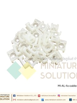 แป้นสกรูยึดเคเบิ้ลไทร์ สีขาว Aluminum profile cable แป้นยึดสกรู แป้นยึดสายไฟ ตัวล็อคสายไฟ ตัวยึดเคเบิ้ลไทร์ (ใช้น็อต M5) และ (ไม่ต้องใช้น็อต 3030)