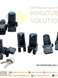 XB5-AG plastic, black 22mm long handle, stay put,1NO+1NC 2ตําแหน่ง บิดค้างซ้าย 3 ตําแหน่งบิดค้างกลาง สวิตช์กุญแจ CNAOM