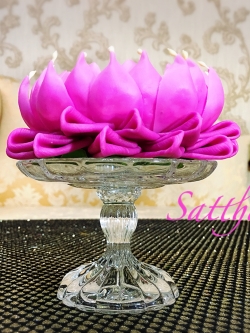 ถาดบัว ประดิษฐ์จากดิน - ฐานบัว ประดิษฐ์จากดิน - พานบัว ประดิษฐ์จากดิน - ถาดบัวดินปั้น - ฐานบัวดินปั้น - พานบัวดินปั้น -Tray