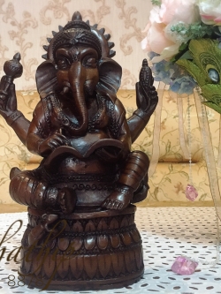 [สินค้าหมด - sold out***] พระพิฆเณศ ปางอ่านหนังสือ (เรซิ่น) - Ganesha: Lord of Success