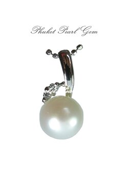 Single Pearl Sterling Silver Pendant