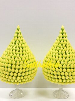 พานพุ่มดอกบัวประดิษฐ์ [6 นิ้ว 3,800 บาท/คู่]