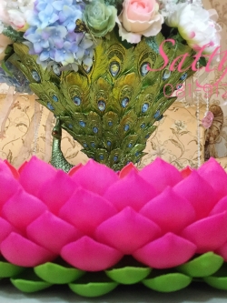 ถาดบัว ประดิษฐ์จากดิน - ฐานบัว ประดิษฐ์จากดิน - พานบัว ประดิษฐ์จากดิน - ถาดบัวดินปั้น - ฐานบัวดินปั้น - พานบัวดินปั้น -Tray