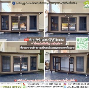 🏡บ้านหมา มุ้งลวด แบบบ้าน 𝐁𝐨𝐱 𝐬𝐭𝐲𝐥𝐞 🦮🐈🐾