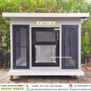 บ้านหมา แบบติดพัดลม 𝑩𝑶𝑿 𝑺𝑻𝒀𝑳𝑬