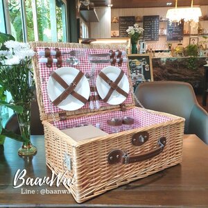 ตะกร้าปิคนิค กล่องปิคนิค หีบหวาย