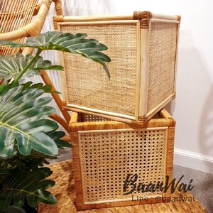 กล่องหวาย ลิ้นชักหวาย ตะกร้าหวายเก็บของ