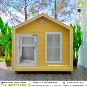 บ้านหมา ติดพัดลม แบบบ้าน 𝑵𝒐𝒓𝒅𝒊𝒄 𝒔𝒕𝒚𝒍𝒆