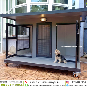 บ้านหมา แบบบ้าน ติดพัดลม 𝐁𝐎𝐗 𝐒𝐓𝐘𝐋𝐄