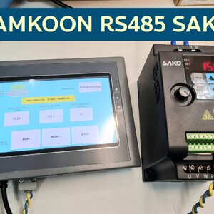 INVERTER SAKO SKI780 RS485 สื่อสารกับ HMI SAMKOON SK070HE