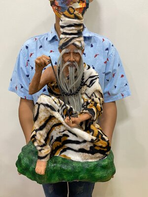 ฤาษีสักยันต์ สูง17นิ้ว กว้าง 12 นิ้ว องค์ใหญ่