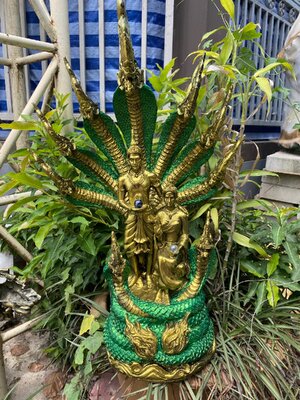 ปู่ศรีสุทโธจ่าศรีประทุมมา กว้าง16นิ้ว สูง25นิ้ว นาคปรกใหญ่