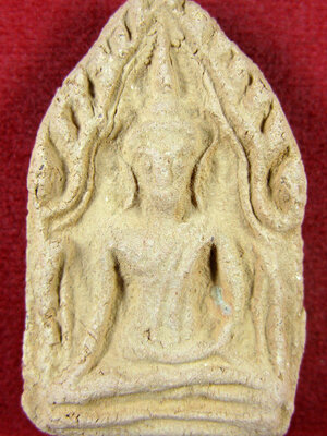 ขุนแผนรุ่นแรก(6) หลวงพ่อวีระ วัดสมอลม สุพรรณบุรี พิมพ์ใหญ่ เนื้อดิน ปี 2557