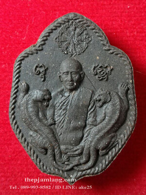 พระผงรูปเหมือน(3) หลวงพ่อโปร่ง วัดถ้ำพรุตะเคียน ชุมพร เนื้อว่านฝังตะกรุดทองแดง ปี 2559