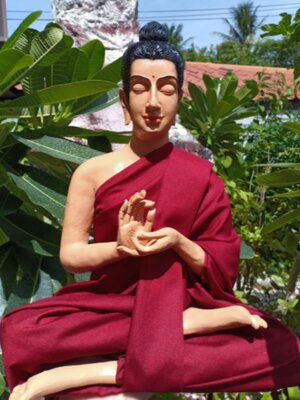 พระพุทธเจ้าเนื้อเรซิ่น หน้าตัก 9 นิ้วองค์เสมือนจริง งานสวย