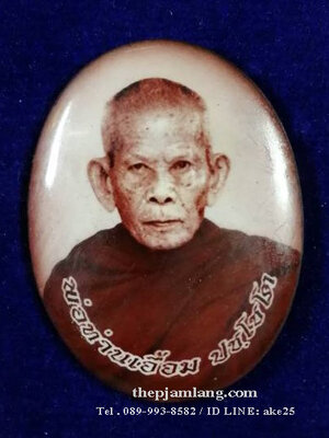 ล็อกเก็ตรูปไข่ห่มคลุม(1) รุ่นแรก พ่อท่านเอื้อม ปชฺโชโต สำนักสงฆ์สวนป่าตลิ่งชัน พัทลุง ครึ่งองค์ ( ฉากน้ำตาล ) ปี 2561