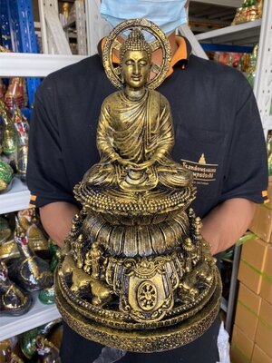 พระพุทธเจ้า ฐานหัวเสือ สูง13นิ้ว