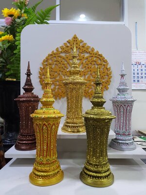 โกศใส่กระดูก โกศใส่อัฐิ สูง14นิ้ว