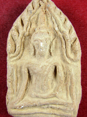 ขุนแผนรุ่นแรก(2) หลวงพ่อวีระ วัดสมอลม สุพรรณบุรี พิมพ์ใหญ่ เนื้อดิน ปี 2557