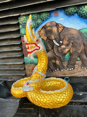 พญานาคราช ตระกูลพญานาคราช วรกายสีทอง สูง 11 นิ้ว