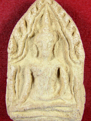 ขุนแผนรุ่นแรก(10) หลวงพ่อวีระ วัดสมอลม สุพรรณบุรี พิมพ์ใหญ่ เนื้อดิน ปี 2557