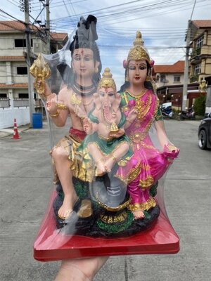 ครอบครัวพระศิวะ องค์ใหญ่ สูง17นิ้ว กว้าง10นิ้ว