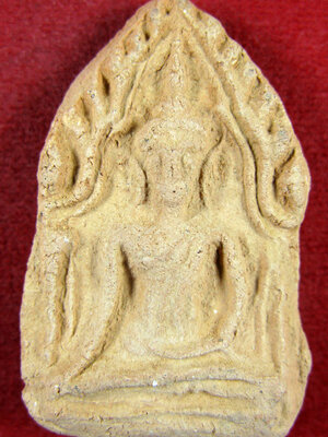 ขุนแผนรุ่นแรก(4) หลวงพ่อวีระ วัดสมอลม สุพรรณบุรี พิมพ์ใหญ่ เนื้อดิน ปี 2557