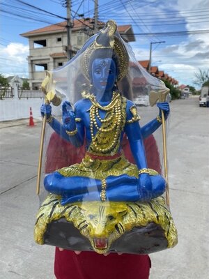 พระศิวะ องค์สีน้ำเงิน กว้าง12นิ้ว สูง17นิ้ว