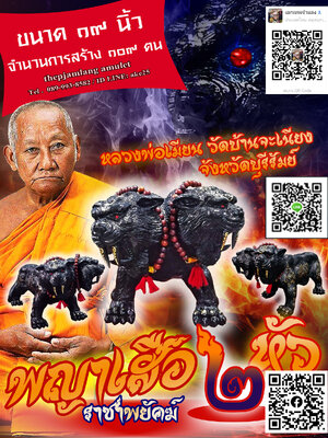 ราชาพยัคฆ์ 2 หัว หลวงพ่อเมียน วัดบ้านจะเนียง จังหวัดบุรีรัมย์ ปี 2567