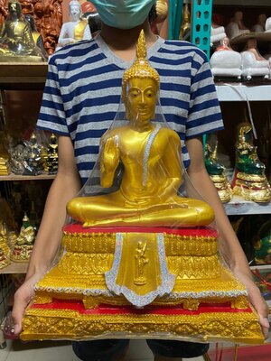 พระปางประทานพร พระประทานพร สูง18นิ้ว กว้าง13นิ้ว