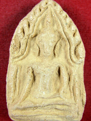 ขุนแผนรุ่นแรก(7) หลวงพ่อวีระ วัดสมอลม สุพรรณบุรี พิมพ์ใหญ่ เนื้อดิน ปี 2557