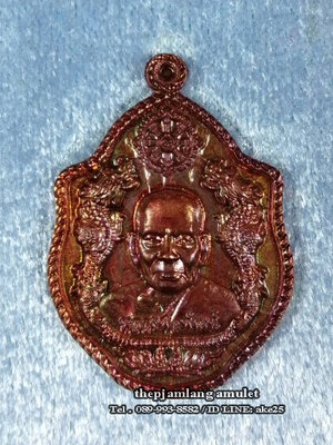 เหรียญมังกรคู่(4) รุ่นแรก มังกรโภคทรัพย์ หลวงพ่อพัฒน์ วัดห้วยด้วน เนื้อทองแดง มันปู ปี 2561