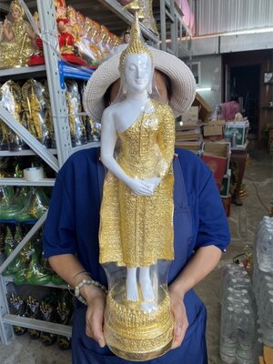 พระประจำวัน วันอาทิตย์ พระปางถวายเนตร สูง23นิ้ว