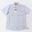 Dickies Occupational Workwear Shirt, White and Charcoal Stripe, Size M