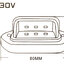 ไฟส่องป้ายทะเบียน LED รองรับไฟ12vและ24v