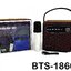 ลำโพงบลูทูธ คาราโอเกะ BTS-1866 พร้อมไมค์ไร้สาย1 อัน กระทัดรัด พกพาง่าย - เสียงดี เบสหนัก ปรับ ECHO ได้