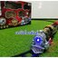 รถไฟวิ่งราง รถไฟไอน้ำพ่นควัน รถไฟฉึกฉัก รถของเล่นมีเสียงมีไฟใส่ถ่าน