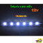 ไฟแท่งกระพริบ ยาว5นิ้ว LED6ดวง 12v. ไฟแฟลช ไฟแต่งรถแบบกระพริบ