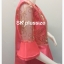 เสื้อผ้าไหม แต่งผ้าเลื่อม สีโอลด์โรส รอบอก 40 นิ้ว