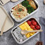กล่องข้าว,ปิ่นโต,กล่องใส่ข้าว,กล่องใส่ข้าว,กล่องข้าวสแตนเลสฝาลายไม้,Lunch Box,กล่องอาหารฝาลายไม้