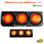 ชุดไฟท้ายLED ขอบยาง Colorful บอดี้เหล็กดำ 3ตอน 24v