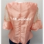 เสื้อผ้าไหม แต่งผ้าเลื่อม สีส้มโอลด์โรส รอบอก 38 นิ้ว