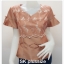 เสื้อผ้าไหมแต่งลูกไม้ สีส้มโอลด์โรส รอบอก 40 นิ้ว