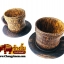 ชุดแก้วกาแฟไม้ตาล ( เล็ก )