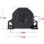 ออดเสียงถอย1เสียง 102+3dB ใช้ได้ทั้ง 12V-24V เสียงถอย กันน้ำ สีดำ